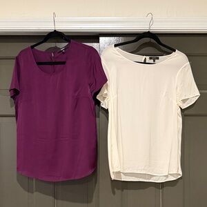 Quince Bundle 2 Washable Stretch Silk Tee - Size Medium